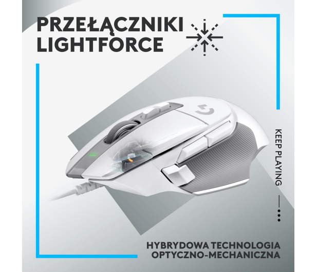 Logitech G502 X biała - 1066491 - zdjęcie 7